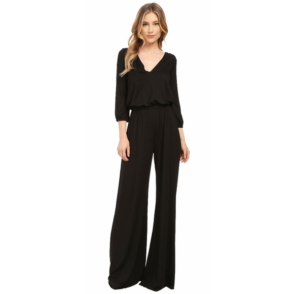 Rachel Pally Pants - Rachel Pally Soft Black Modal Clancy Jumpsuit L